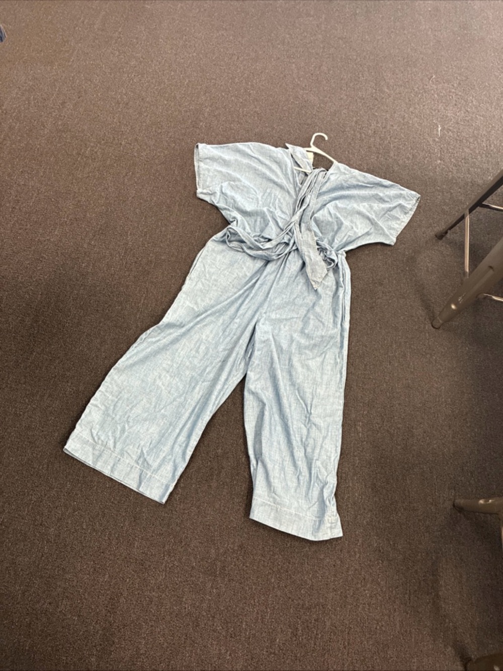 Lauren Ralph Lauren Blue Belted Chambray Wrap Jumpsuit Women’s Size 16 NWT New